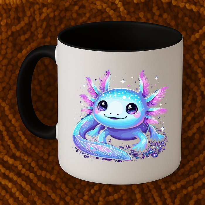 Cute Axolotl Galaxy Rainbow Colorful Axolotl Mug