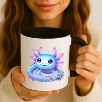 Cute Axolotl Galaxy Rainbow Colorful Axolotl Mug