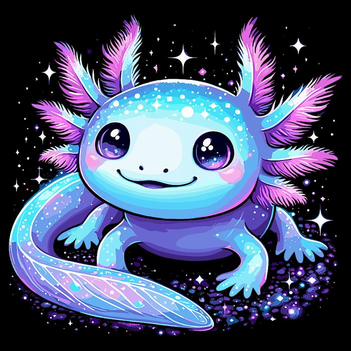 Cute Axolotl Galaxy Rainbow Colorful Axolotl Mug