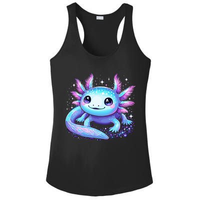Cute Axolotl Galaxy Rainbow Colorful Axolotl Ladies PosiCharge Competitor Racerback Tank