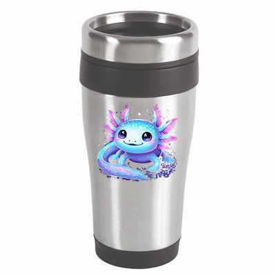 Cute Axolotl Galaxy Rainbow Colorful Axolotl 16oz Travel Tumbler