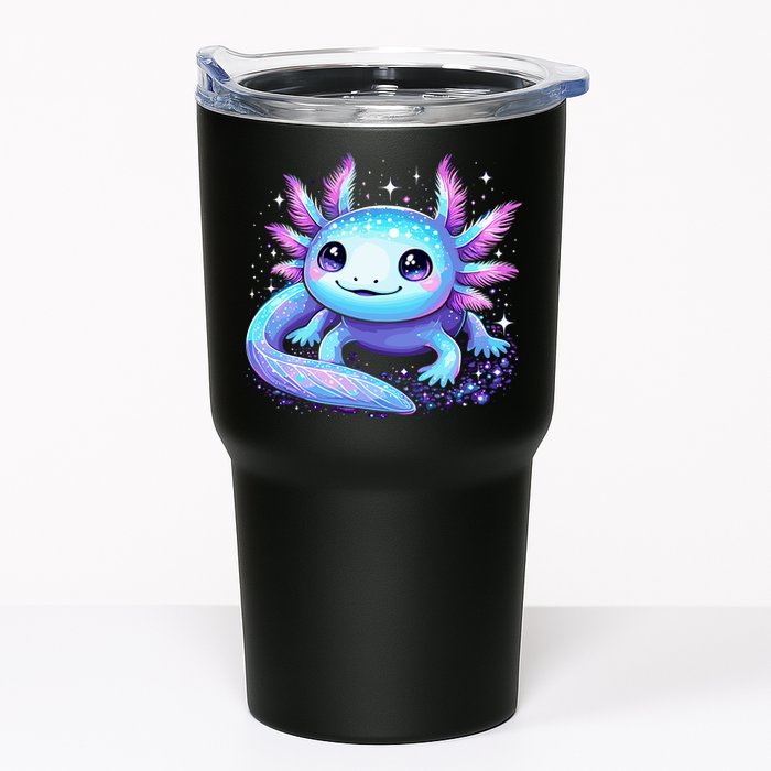 Cute Axolotl Galaxy Rainbow Colorful Axolotl Tumbler