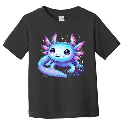 Cute Axolotl Galaxy Rainbow Colorful Axolotl Toddler T-Shirt