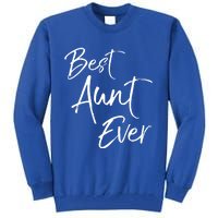 Cute Aunt Gift From Niece And Nephew Awesome Best Aunt Ever Funny Gift Tall Sweatshirt