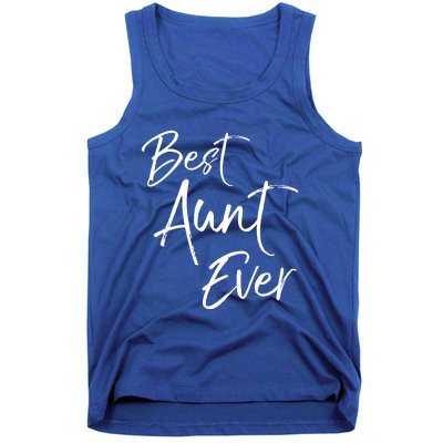 Cute Aunt Gift From Niece And Nephew Awesome Best Aunt Ever Funny Gift Tank Top