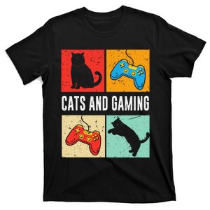 Cats And Gaming For The Cat Lover Gamer Video Game Player T-Shirt