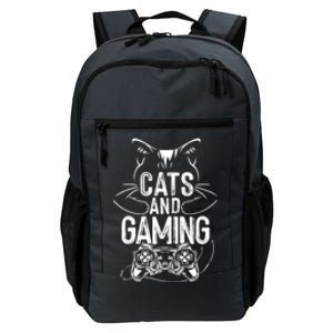 Cats And Gaming Funny For Gamer, Cat Lover, Cat Mom, Cat Dad Daily Commute Backpack