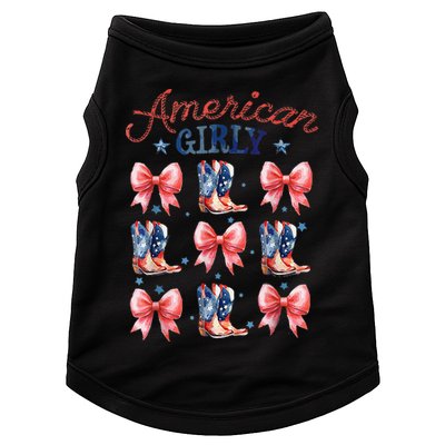 Coquette American Girly 4th Of July Western Cowgirl Boot Doggie Tank