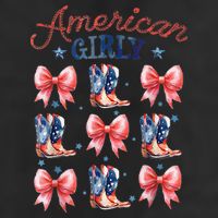 Coquette American Girly 4th Of July Western Cowgirl Boot Adult Drive Performance Visor