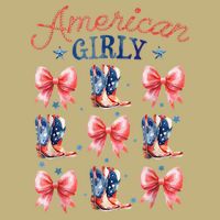Coquette American Girly 4th Of July Western Cowgirl Boot Button