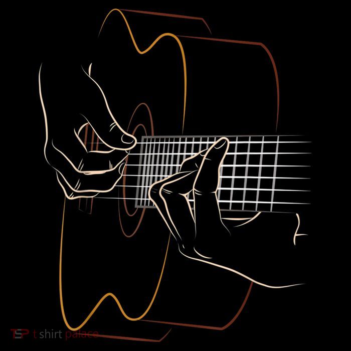 Cool Acoustic Guitar For Women Acoustic Guitar Player Tall T-Shirt