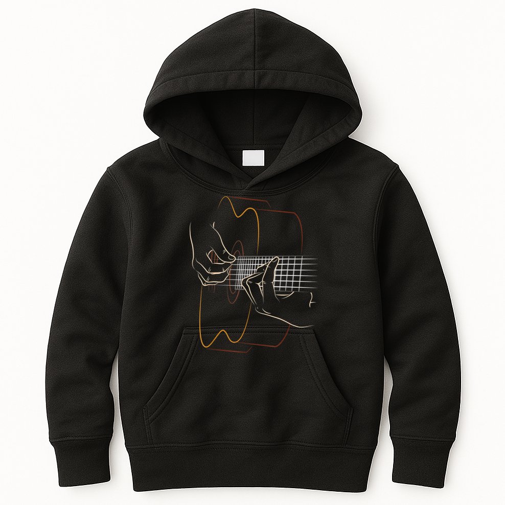 Cool Acoustic Guitar For Women Acoustic Guitar Player Kids Hoodie