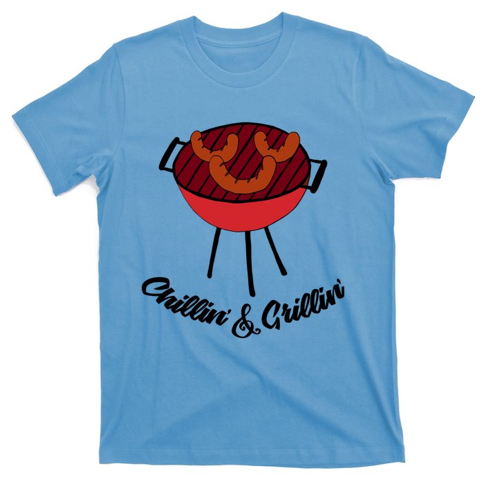 Chillin And Grillin Barbecue Grill Retro Food Meaningful Gift T-Shirt