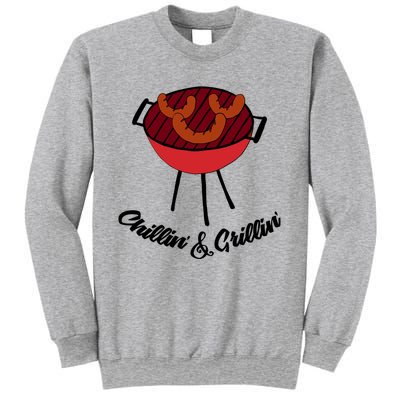 Chillin And Grillin Barbecue Grill Retro Food Meaningful Gift Sweatshirt