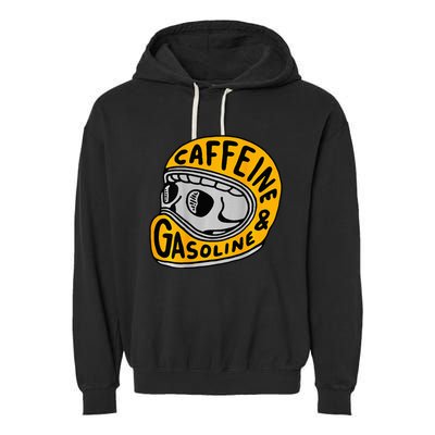 Caffeine And Gasoline Garment-Dyed Fleece Hoodie