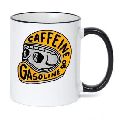 Caffeine And Gasoline 11oz Black Color Changing Mug