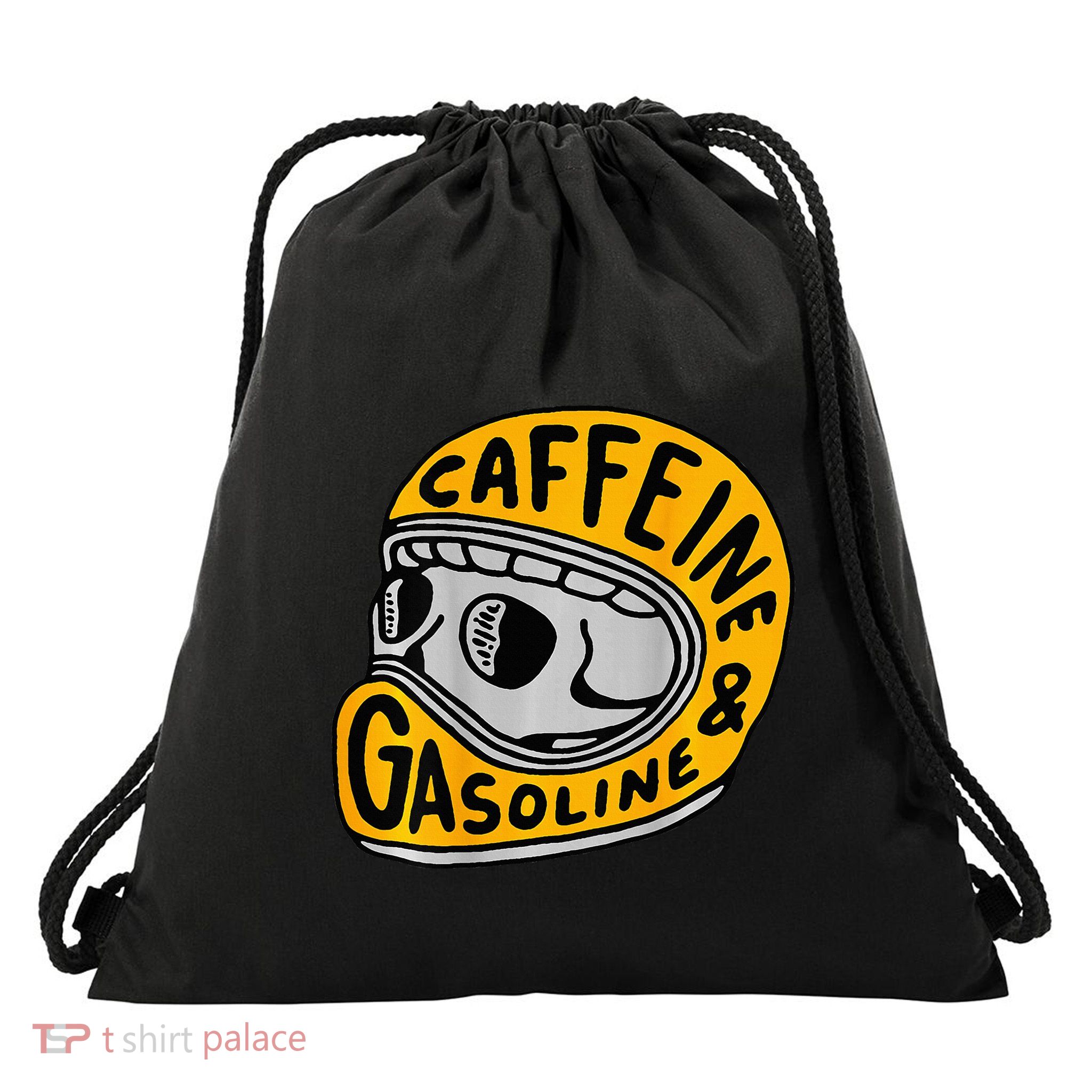 Caffeine And Gasoline Drawstring Bag