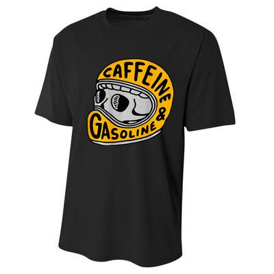 Caffeine And Gasoline Performance Sprint T-Shirt