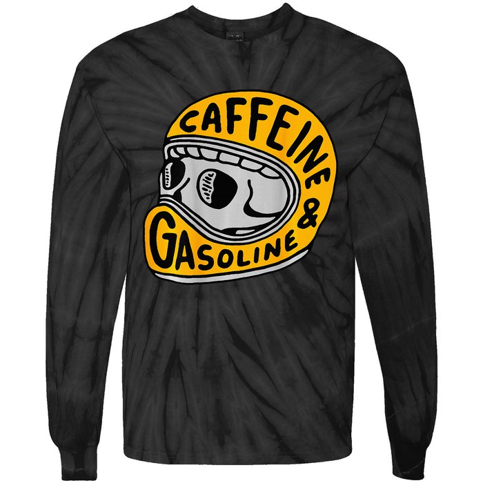 Caffeine And Gasoline Tie-Dye Long Sleeve Shirt