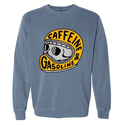 Caffeine And Gasoline Garment-Dyed Sweatshirt