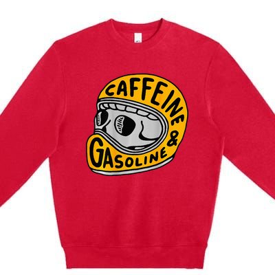 Caffeine And Gasoline Premium Crewneck Sweatshirt