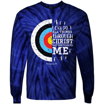 Cute Archery Gifts Tie-Dye Long Sleeve Shirt