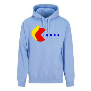 Classic Arcade Game Funny Trump Eats Blue Dots 2024 Unisex Surf Hoodie