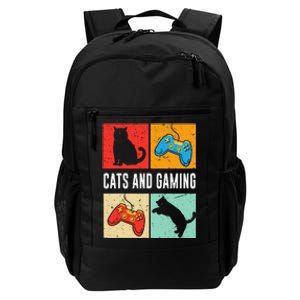 Cats And Gaming For The Cat Lover Gamer Video Game Player Daily Commute Backpack