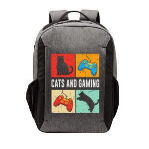 Cats And Gaming For The Cat Lover Gamer Video Game Player Vector Backpack