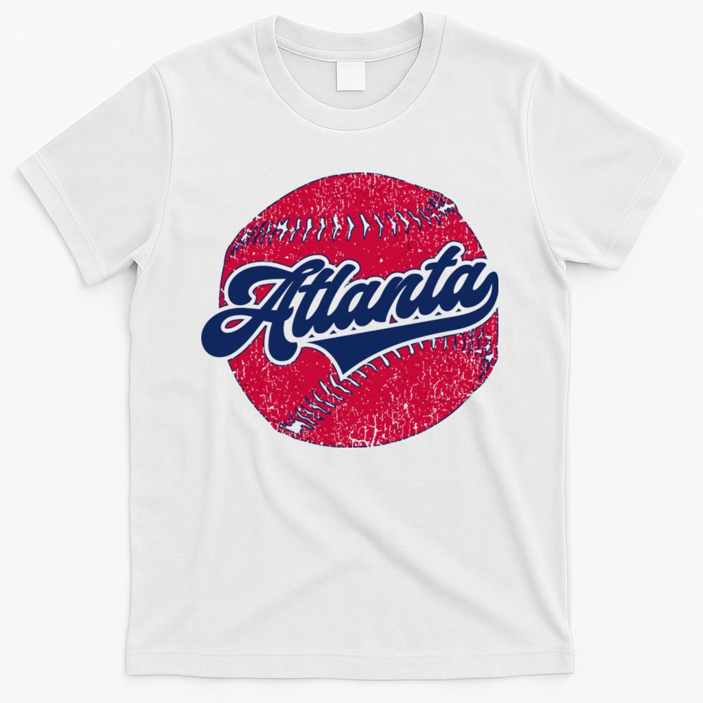 Classic Atlanta, Georgia Baseball Fan Retro Vintage T-Shirt
