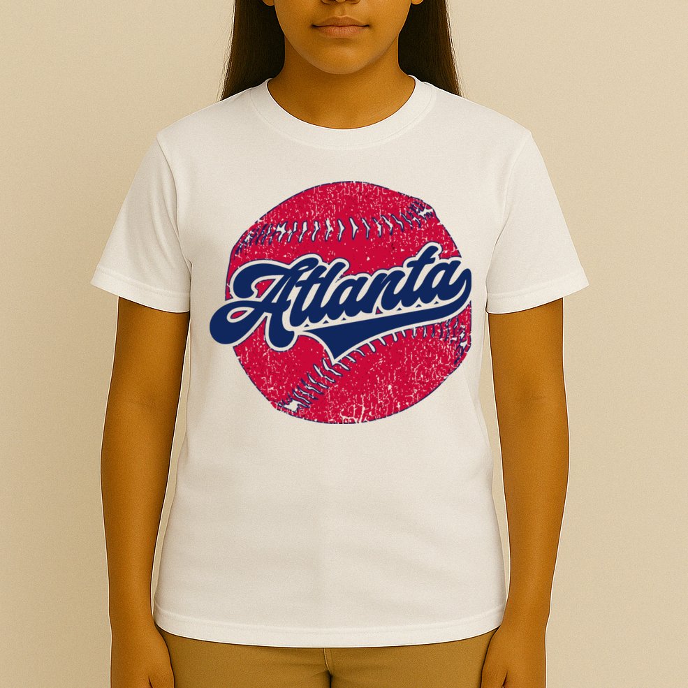 Classic Atlanta, Georgia Baseball Fan Retro Vintage T-Shirt