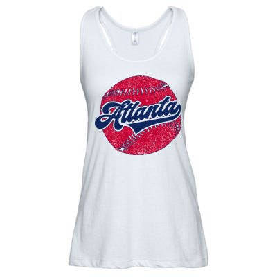 Classic Atlanta, Georgia Baseball Fan Retro Vintage Ladies Essential Flowy Tank