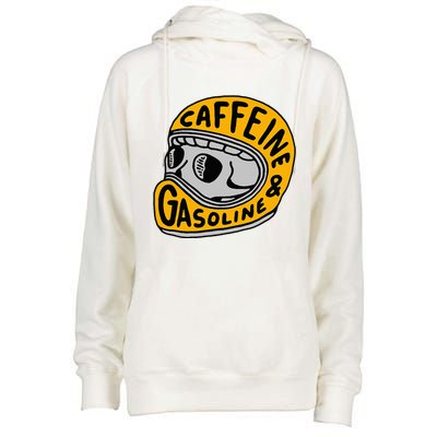 Caffeine And Gasoline Womens Funnel Neck Pullover Hood