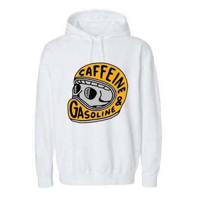 Caffeine And Gasoline Garment-Dyed Fleece Hoodie