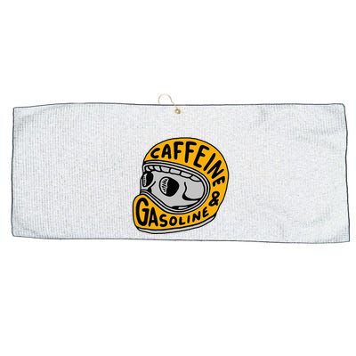 Caffeine And Gasoline Large Microfiber Waffle Golf Towel