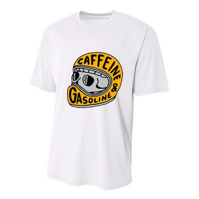 Caffeine And Gasoline Youth Performance Sprint T-Shirt