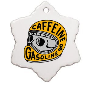 Caffeine And Gasoline Ceramic Star Ornament