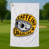 Caffeine And Gasoline Golf Towel