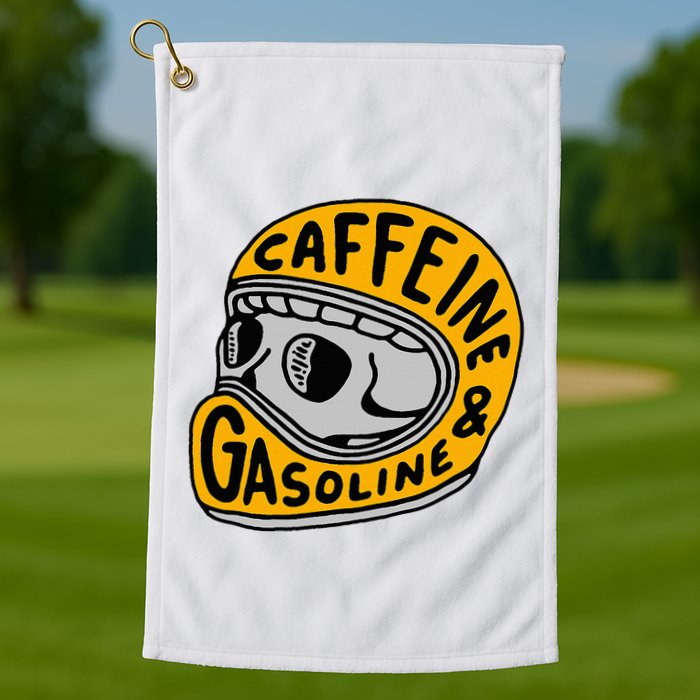 Caffeine And Gasoline Golf Towel