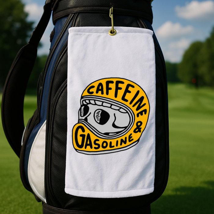 Caffeine And Gasoline Golf Towel