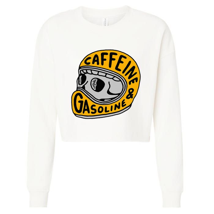 Caffeine And Gasoline Cropped Pullover Crew