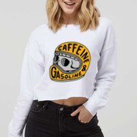Caffeine And Gasoline Cropped Pullover Crew