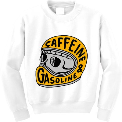 Caffeine And Gasoline Kids Sweatshirt