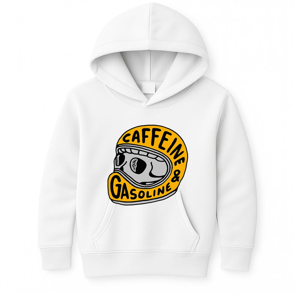 Caffeine And Gasoline Kids Hoodie