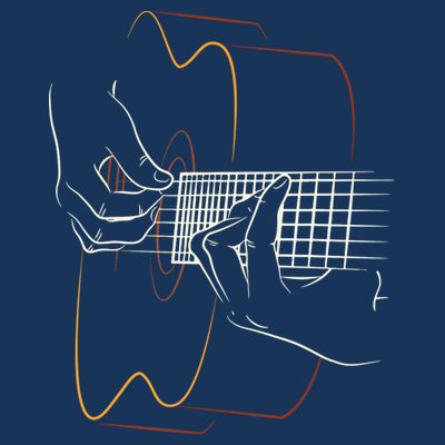 Cool Acoustic Guitar For Men Women Acoustic Guitar Player T-Shirt