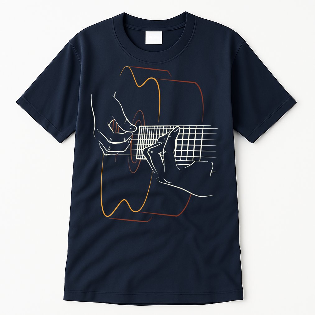 Cool Acoustic Guitar For Men Women Acoustic Guitar Player Tall T-Shirt
