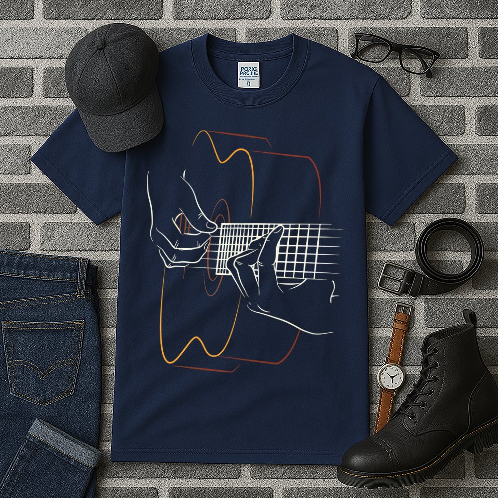 Cool Acoustic Guitar For Men Women Acoustic Guitar Player Tall T-Shirt