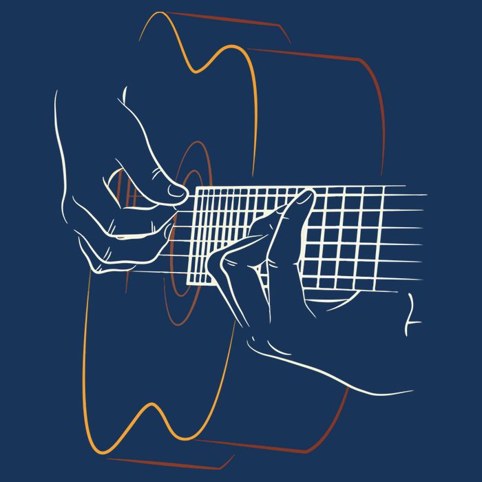 Cool Acoustic Guitar For Men Women Acoustic Guitar Player Tall T-Shirt