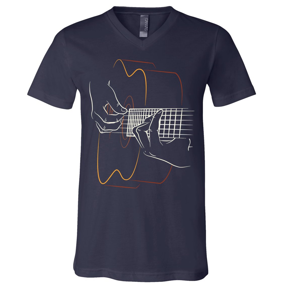 Cool Acoustic Guitar For Men Women Acoustic Guitar Player V-Neck T-Shirt