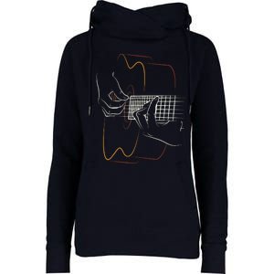 Cool Acoustic Guitar For Men Women Acoustic Guitar Player Womens Funnel Neck Pullover Hood